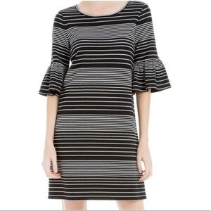 MAX Studio Black White Stripe Dress